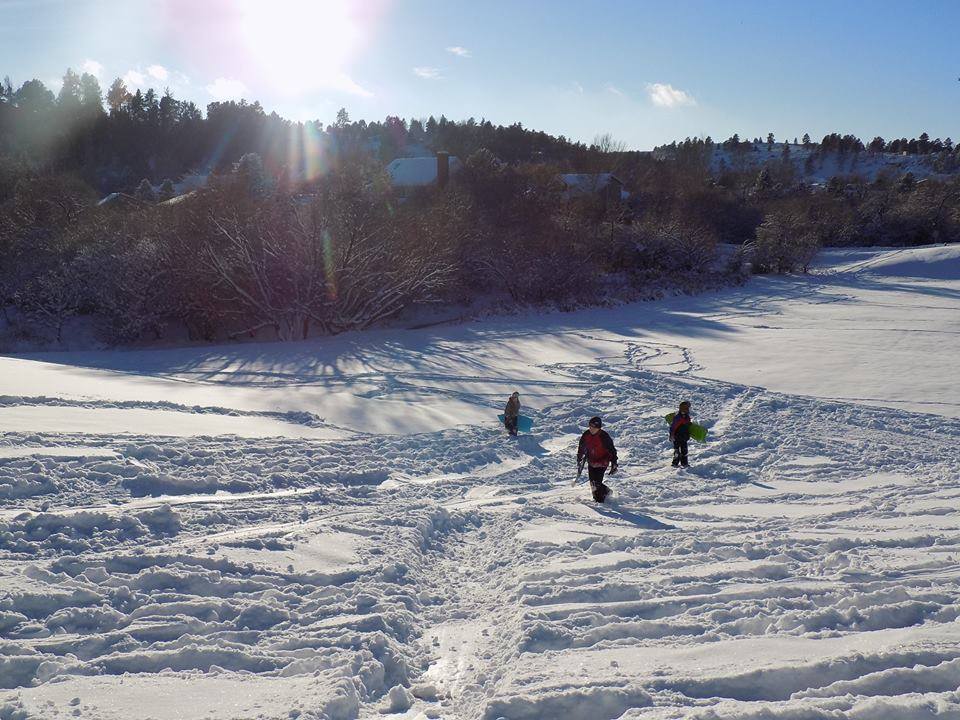 Youth 3rd place: Jaron B.,Troop 319, Billings MT. Sledding.