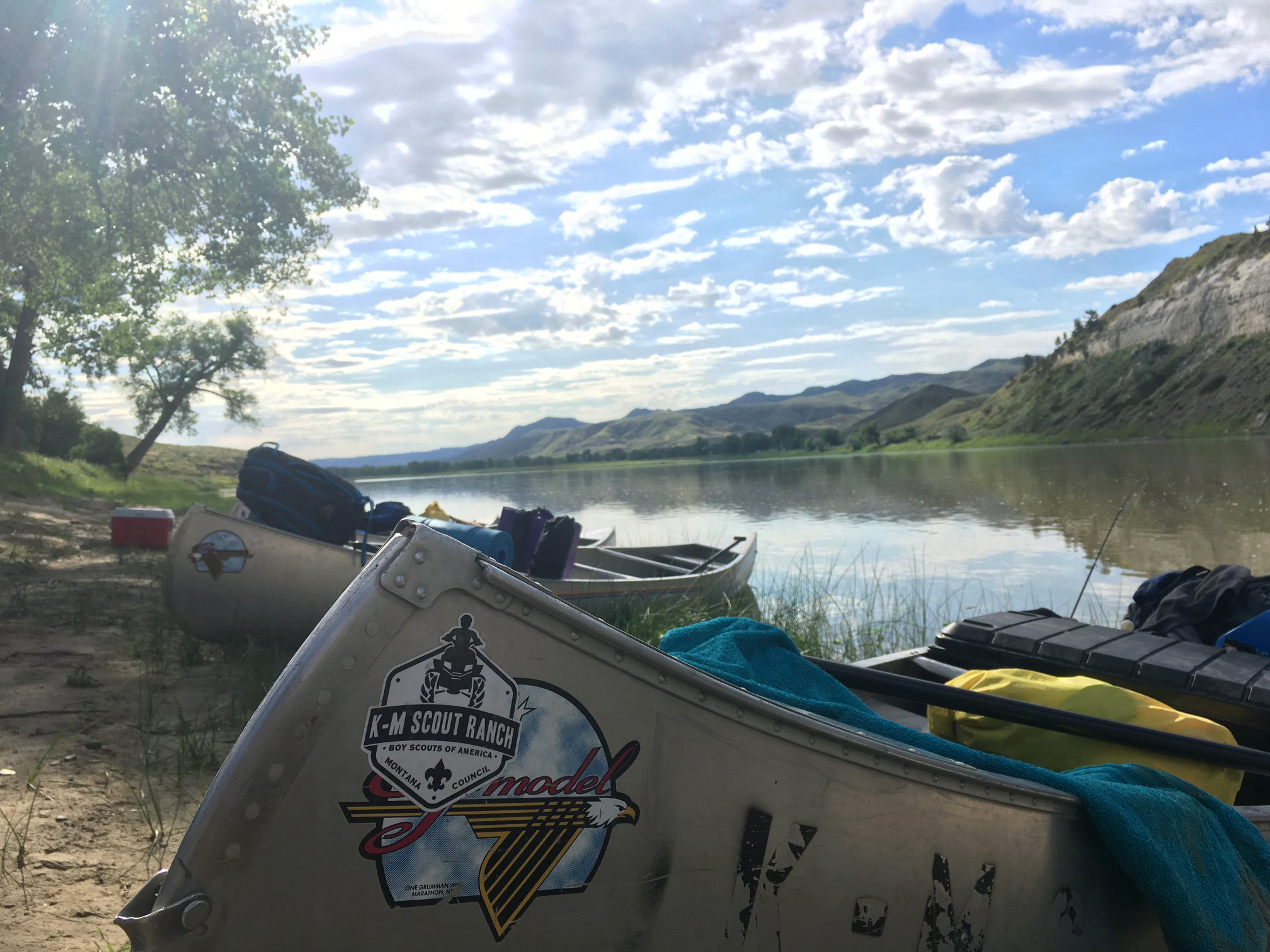 Photo Contest Winner, Youth 2nd place: K-M Missouri River Trek Summer 2019 #2 by Gavin C., Troop 1936, Whitefish.