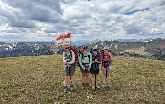 Adult
Katie Daughenbaugh
kdaughenbaugh@gmail.com
Bozeman MT troop 619G

All scouts have given photo consent and photos can be used for marketing.

Troop 619G on the Gallatin Crest during their 50 mile backpacking trip from Hyalite to Yellowstone.
